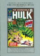 Cover of: Marvel Masterworks Incredible Hulk 3