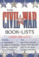 Cover of: Civil War Book of Lists by Combined Books, Combined Books