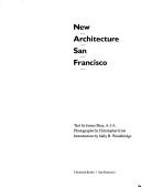 Cover of: New architecture San Francisco