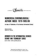 Cover of: Numerical Chronological Author Index, 1979-1985/86 by Horace Jacobs, Robert H. Jacobs, Horace Jacobs