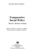 Cover of: Comparative social policy: theories, methods, findings