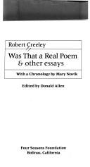 Was That a Real Poem and Other Essays