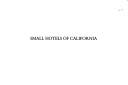 Cover of: Small Hotels of Calif