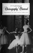 Cover of: Choreography Observed by Jack Anderson