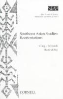 Cover of: Southeast Asian Studies: Reorientations (The Frank H. Golay Memorial Lectures Series , No 2&3) (The Frank H. Golay Memorial Lectures Series , No 2&3)