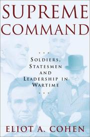Cover of: Supreme Command by Eliot Cohen