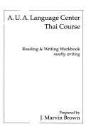 Cover of: A.U.A. Language Center Thai Course by J. Marvin Brown