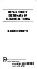 Cover of: Nfpa's Dictionary of Electrical Terms by National Fire Protection Association.