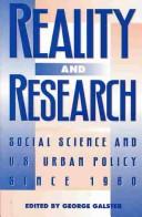 Cover of: Reality and Research by George C. Galster