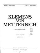 Cover of: Klemens von Metternich