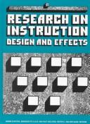 Cover of: Research on instruction by Peter van der Sijde, Sanne Dijkstra, Bernadette Van Hout-Wolters, Pieter C. Van Der Sijde