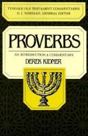 Cover of: The Proverbs: an introduction and commentary