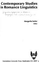 Cover of: Contemporary Studies in Romance Linguistics