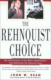 Cover of: The Rehnquist Choice by John W. Dean