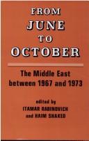 Cover of: From June to October by edited by Itamar Rabinovich and Haim Shaked.