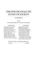 Cover of: Psychoanalytic Study of Society | 