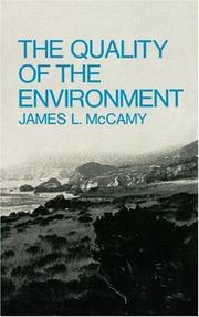 Cover of: The Quality of the Environment by Mccamy