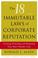 Cover of: The 18 Immutable Laws of Corporate Reputation