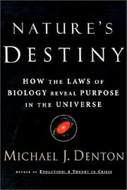 Cover of: Nature's Destiny by Michael Denton