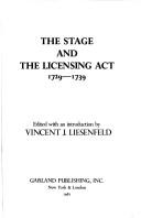 The Stage and the Licensing Act, 1729-1739 (Eighteenth-century English drama)