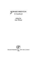 Cover of: Howard Brenton: a casebook