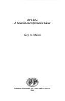 Cover of: Opera by Guy A. Marco