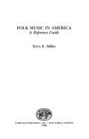 Cover of: Folk music in America: a reference guide