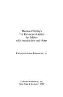 Cover of: Thomas D'Urfey's the Richmond heiress: an edition with introduction and notes