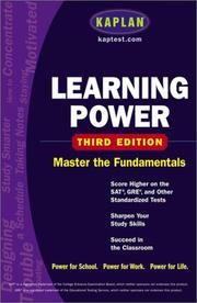 Cover of: Learning power by Cynthia Johnson