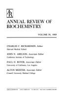 Cover of: Annual Review of Biochemistry: 1989 (Annual Review of Biochemistry)
