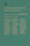 Cover of: Annual review of public health.