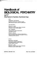 Drug treatment in psychiatry-psychotropic drugs by Reginald N. Herrington, Merman M. van Praag, Ole J. Rafaelsen