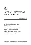 Cover of: Annual review of microbiology. by L. Nicholas Ornston, editor; Albert Balows, associate editor;Paul Baumann, associate editor.