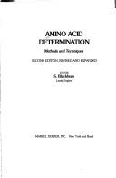 Cover of: Amino acid determination: methods and techniques