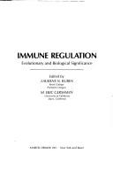 Cover of: Immune regulation by edited by Laurens N. Ruben, M. Eric Gershwin.