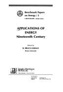 Cover of: Applications of energy: nineteenth century