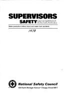 Cover of: Supervisors Safety Manual