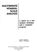 Cover of: Mulitvariate Nominal Social Analysis Report