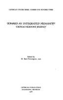 Cover of: Toward an Integrated Humanity by M. Basil Pennington, M. Basil Pennington