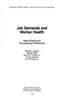 Cover of: Job demands and worker health: main effects and occupational differences