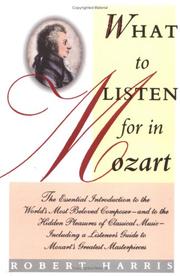 Cover of: What to Listen for in Mozart