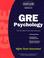 Cover of: GRE psychology