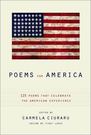 Cover of: Poems for America by edited by Carmela Ciuraru.
