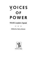 Cover of: Voices of Power: World Leaders Speak (Ecco companions series)