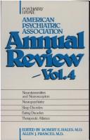 Cover of: American Psychiatric Association Annual Review Including Cme Supplement (Psychiatry Update)