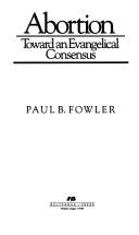 Cover of: Abortion: toward an evangelical concensus