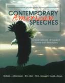 Cover of: Contemporary American speeches: a sourcebook of speech forms and principles