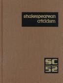 Cover of: SC Volume 52 Shakespearean Criticism