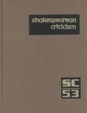 Cover of: Shakespearean Criticism (Shakespearean Criticism (Gale Res)) by Michelle Lee
