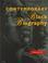 Cover of: Contemporary Black Biography